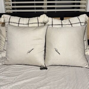 2-Roberto Cavalli Decorative Animal Print 20”x20” Throw Pillows Made in Italy.‎
